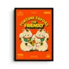 East Side Studio London Yellow / Orange Fortune Favors - Giclee Fine Art Print - Small In Yellow/orange