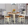 East West Furniture 3 Pc Counter Height Dining Set - Counter Height Table And 2 Kitchen Chairs.