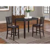 East West Furniture 3 Pc Counter Height Dining Set-high Table And 2 Stools
