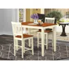 East West Furniture 3 Pc Counter Height Pub Set - Kitchen Dinette Table And 2 Kitchen Bar Stool.