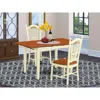 East West Furniture 3 Pc Dinette Set-dining Table And 2 Kitchen Dining Chairs