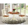 East West Furniture 3 Pc Dinette Set For 2-table And 2 Dinette Chairs