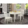 East West Furniture 3 Pc Dinette Table Set For 2-kitchen Table And 2 Dining Chairs