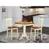 East West Furniture 3 Pc Dining Counter Height Set-pub Table And 2 Dining Chairs.