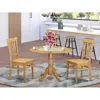 East West Furniture 3 Pc Dining Room Set - Dinette Table And 2 Dinette Chairs