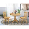 East West Furniture 3 Pc Dining Room Set - Small Kitchen Table And 2 Dining Chair