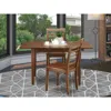 East West Furniture 3 Pc Kitchen Dinette Set - Table With Leaf And 2 Kitchen Chairs