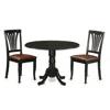 East West Furniture 3 Pc Kitchen Nook Dining Set-dining Table And 2 Dining Chairs