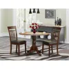 East West Furniture 3 Pc Kitchen Nook Dining Set-drop Leaf Table And 2 Dining Chairs