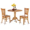 East West Furniture 3 Pc Kitchen Nook Dining Set-small Table And 2 Dinette Chairs Chairs