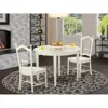 East West Furniture 3 Pc Kitchen Nook Dining Set-table And 2 Dining Chairs