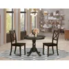 East West Furniture 3 Pc Kitchen Table Set- Table Plus 2 Dining Chairs