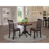 East West Furniture 3 Pc Kitchen Table Set-breakfast Nook With 2 Kitchen Dining Chairs