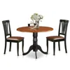 East West Furniture 3 Pc Kitchen Table Set-dining Table And 2 Kitchen Chairs