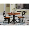 East West Furniture 3 Pc Kitchen Table Set-dining Table And 2 Wooden Kitchen Chairs
