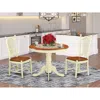 East West Furniture 3 Pc Kitchen Table Set-kitchen Table And 2 Kitchen Dining Chairs