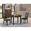 East West Furniture 3 Pc Kitchen Table Set-small Round Table And 2 Kitchen Chairs