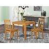 East West Furniture 3 Pc Small Kitchen Table And Chairs Set -square Kitchen Table And 2 Dining Chairs