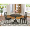 East West Furniture 3 Pc Small Kitchen Table And Chairs Set-dining Table And 2 Dinette Chairs.