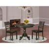 East West Furniture 3 Pc Small Kitchen Table And Chairs Set-kitchen Table And 2 Kitchen Chairs