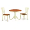 East West Furniture 3 Pc Small Kitchen Table And Chairs Set-small Table Plus 2 Dining Chairs