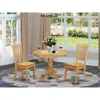East West Furniture 3 Pc Small Kitchen Table Set - Small Dining Table And 2 Kitchen Chair