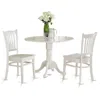 East West Furniture 3 Pc Small Kitchen Table Set-kitchen Table And 2 Kitchen Chairs.