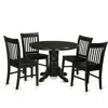 East West Furniture 3 Pc Table And Chairs Set For 2-table And 2 Dinette Chairs