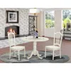 East West Furniture 3 Pckitchen Dinette Set For 2-dinette Table And 2 Dining Chairs