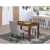 East West Furniture 3 Piece Dinette Set Contains A Rectangle Dining Table