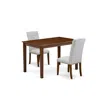 East West Furniture 3 Piece Dinette Set For Small Spaces Contains A Rectangle Dining Table