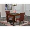 East West Furniture 3 Piece Dining Room Furniture Set Contains A Square Kitchen Table