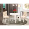 East West Furniture 3 Piece Dining Room Table Set
