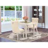 East West Furniture 3 Piece Dining Room Table Set