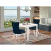 East West Furniture 3 Piece Dining Room Table Set