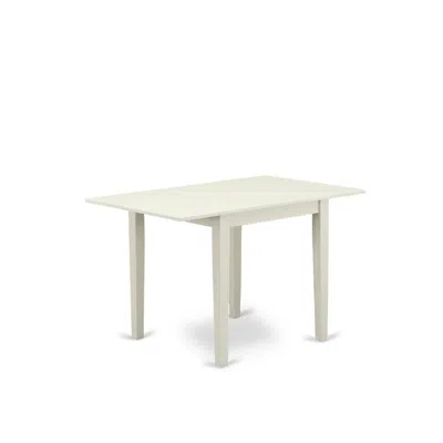East West Furniture 3-piece Dining Room Table Set-a Dining Table And 2linen Fabrickitchen Chairs With Button Tufted Back