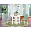 East West Furniture 3 Piece Dining Room Table Set Consists A Wood Dining Table