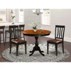East West Furniture 3-piece Dining Room Table Set Consists Of A Modern Kitchen Table And 2 Faux Leather Kitchen Chairs W