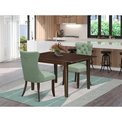 East West Furniture 3 Piece Dining Set