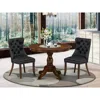 East West Furniture 3 Piece Dining Set For Small Spaces Consists Of A Round Kitchen Table