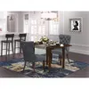 East West Furniture 3 Piece Dining Table Set