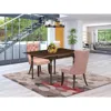 East West Furniture 3 Piece Dining Table Set
