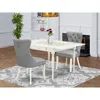 East West Furniture 3 Piece Dining Table Set