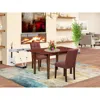 East West Furniture 3 Piece Dining Table Set Consists A Dining Table