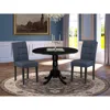 East West Furniture 3 Piece Dining Table Set Consists A Wood Table