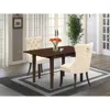 East West Furniture 3 Piece Dining Table Set Contains A Rectangle Kitchen Table With Butterfly Leaf