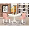 East West Furniture 3 Piece Dinner Table Set