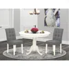 East West Furniture 3 Piece Dinner Table Set Consists A Modern Table
