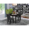 East West Furniture 3 Piece Dinner Table Set Consists A Wooden Table