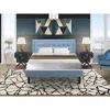East West Furniture 3-piece Fannin Wooden Set For Bedroom With 1 Platform Bed Frame And 2 Modern Nightstands - Reliable 